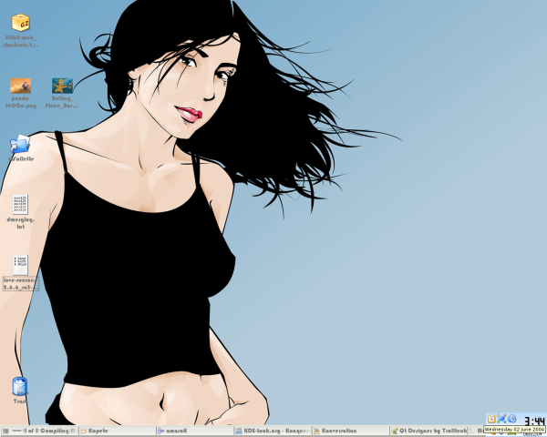 June Clean desktop - KDE Store