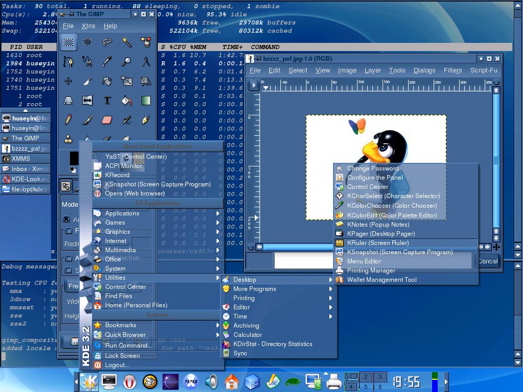 highly transparent kde 3.2 screenshot - KDE Store