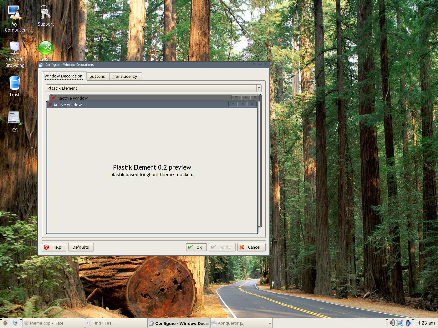 Plastik Element preview - KDE Store