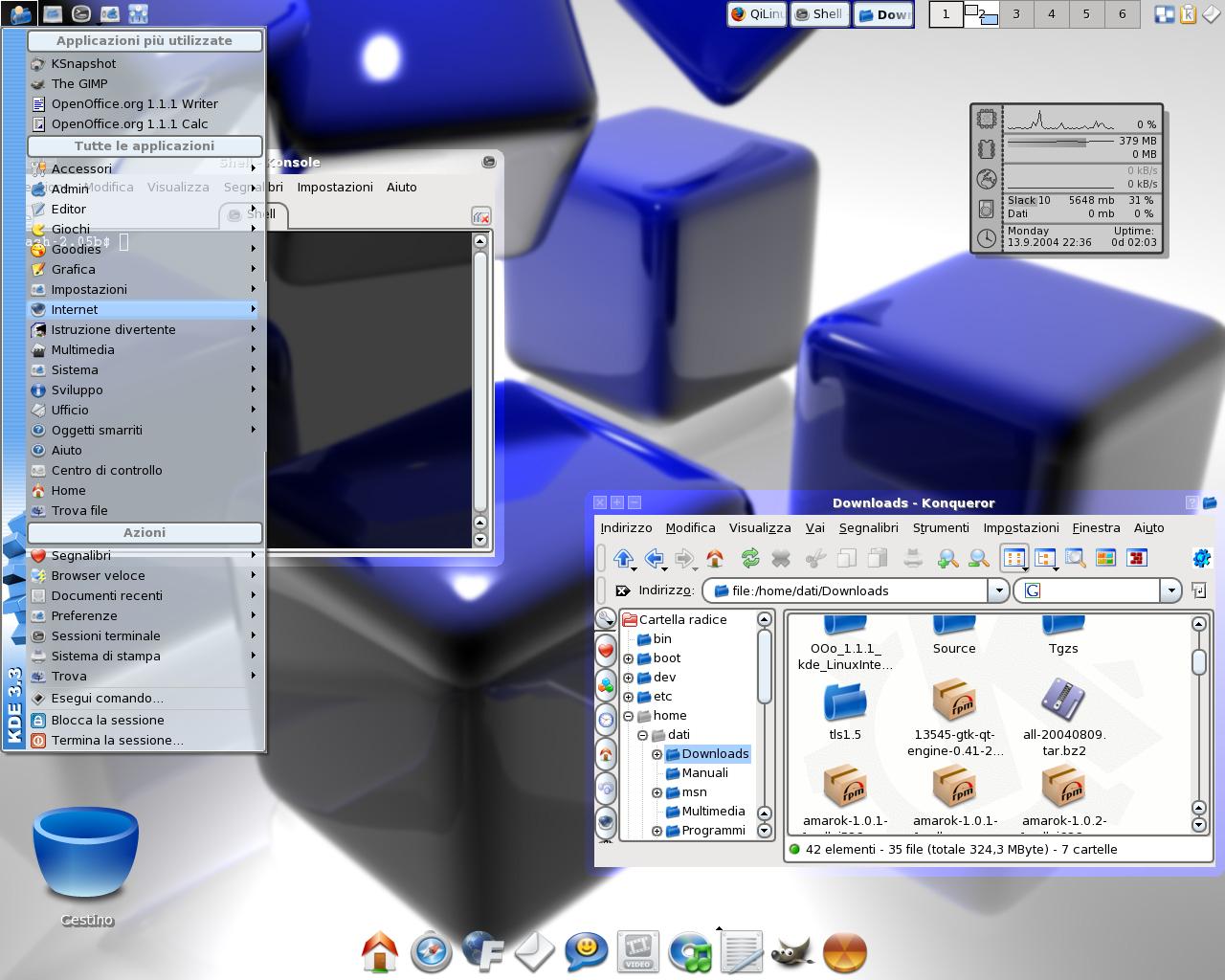 Slackware 10 + KDE 3.3 + Comix - KDE Store