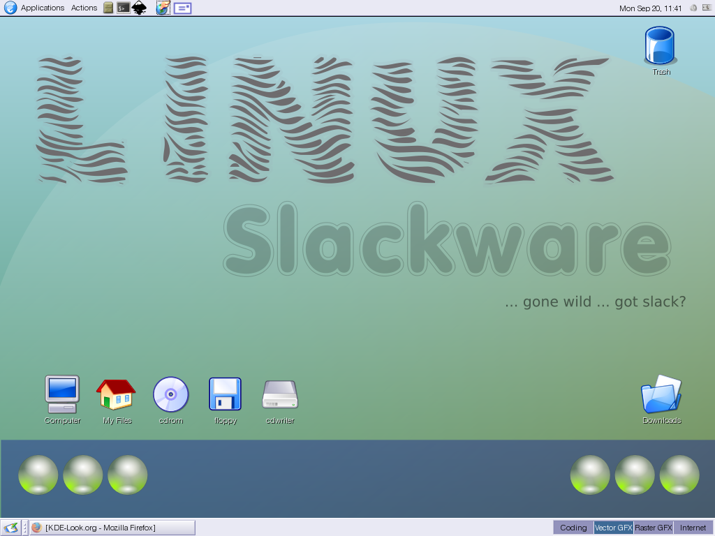 Gone Wild Slackware Wallpaper - KDE Store