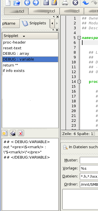 Kate Snippets - KDE Store