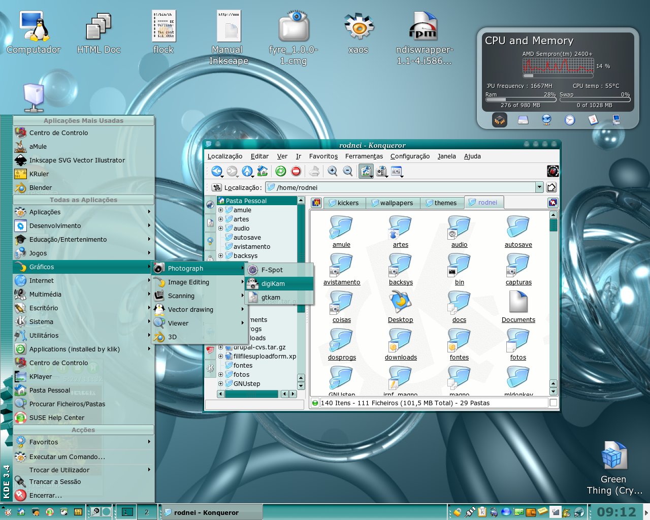 Green Thing (for Crystal GL + Polymer) - KDE Store
