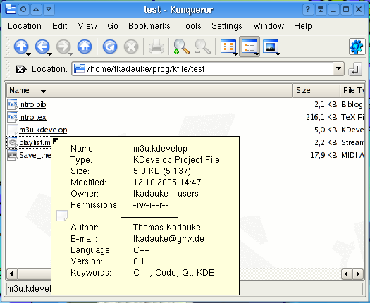 kfile_kdevelop - KDE Store