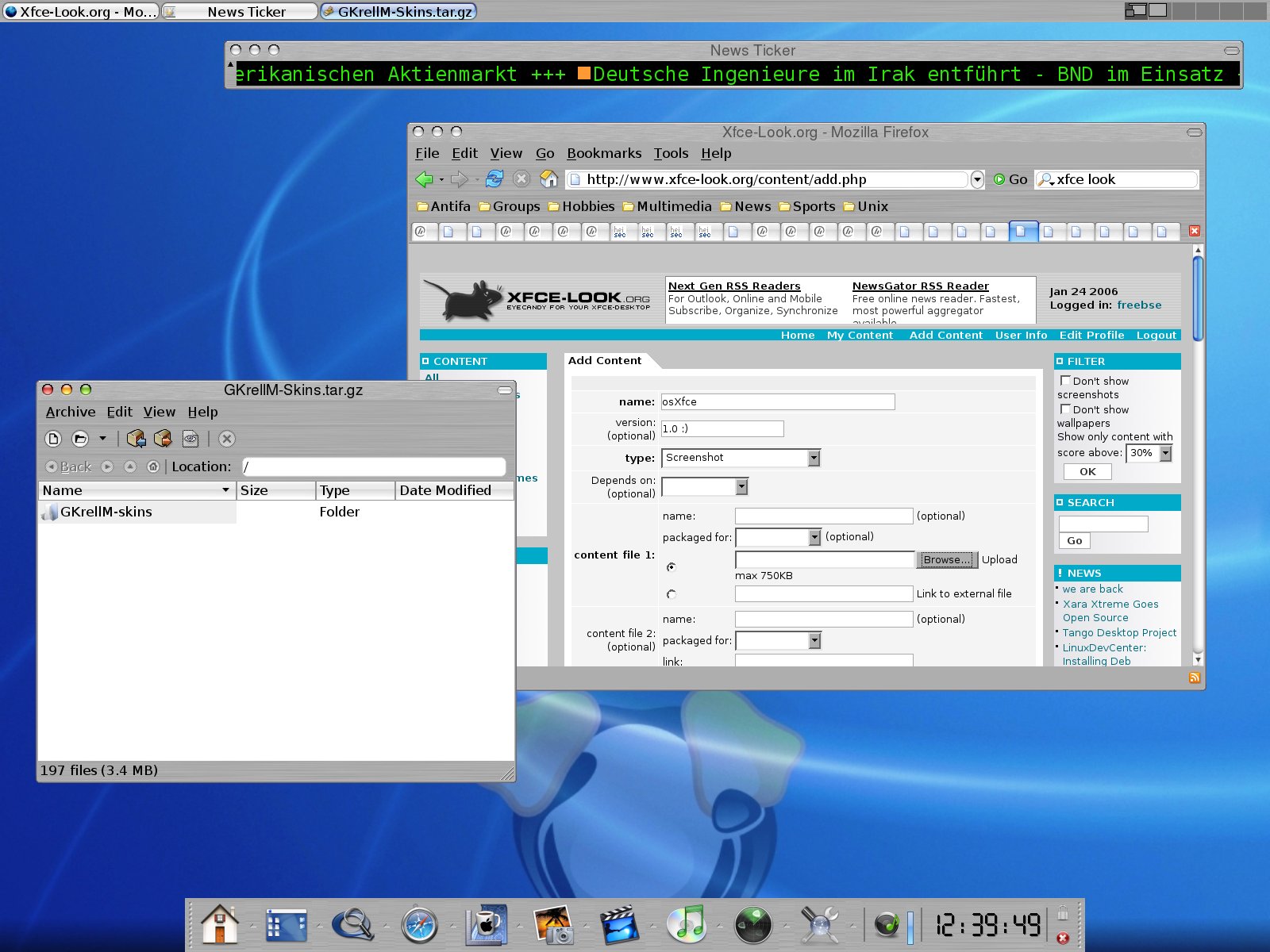 osXfce - KDE Store