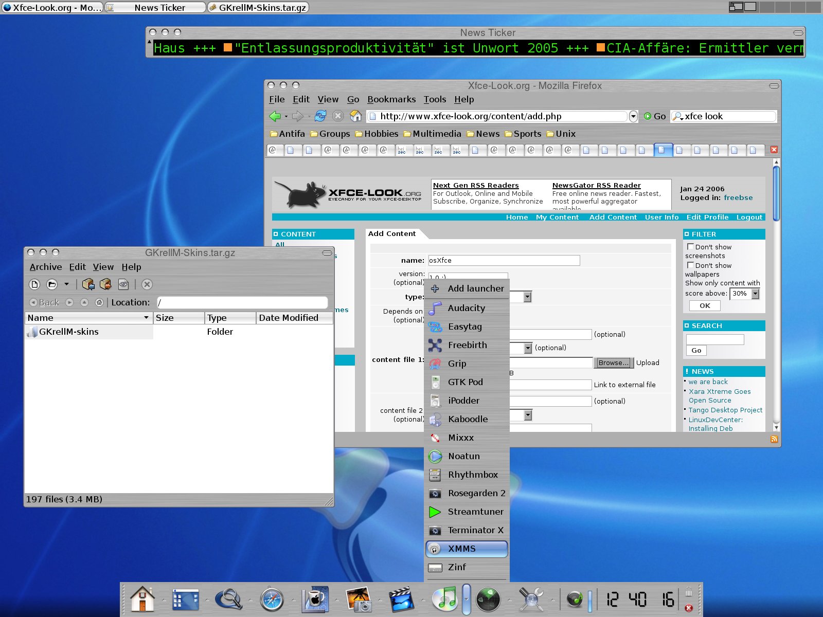 osXfce - KDE Store