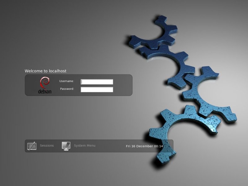 New-New Debian KDM Gears - KDE Store