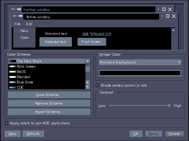 The New Black - KDE Store