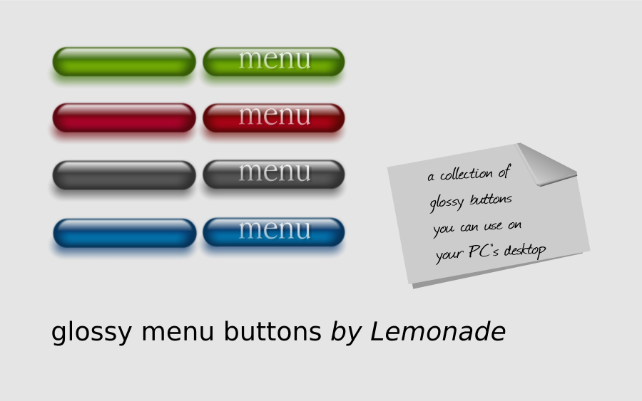 Glossy buttons pack - KDE Store