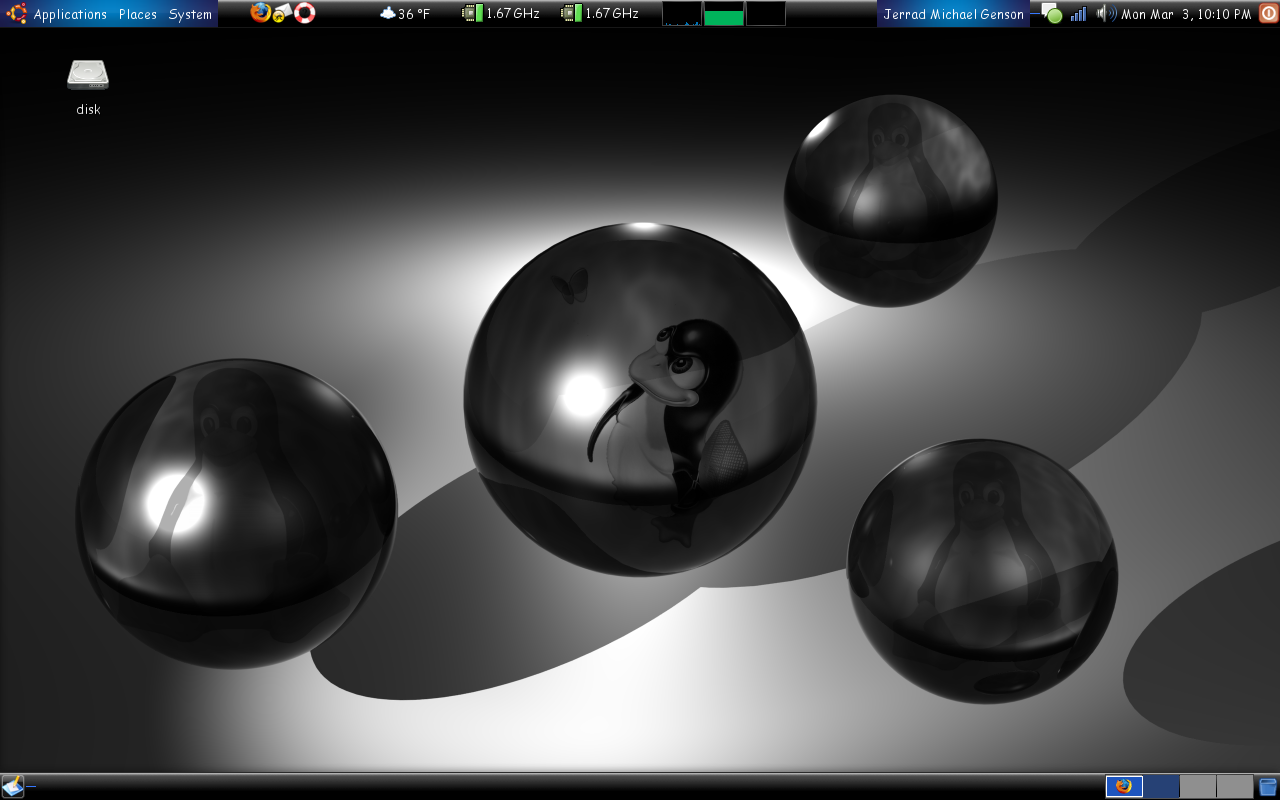 Floating Tux Orbs - KDE Store