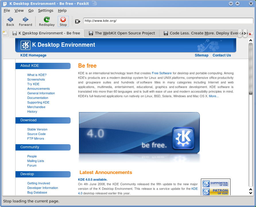 Foxkit Web Browser - KDE Store
