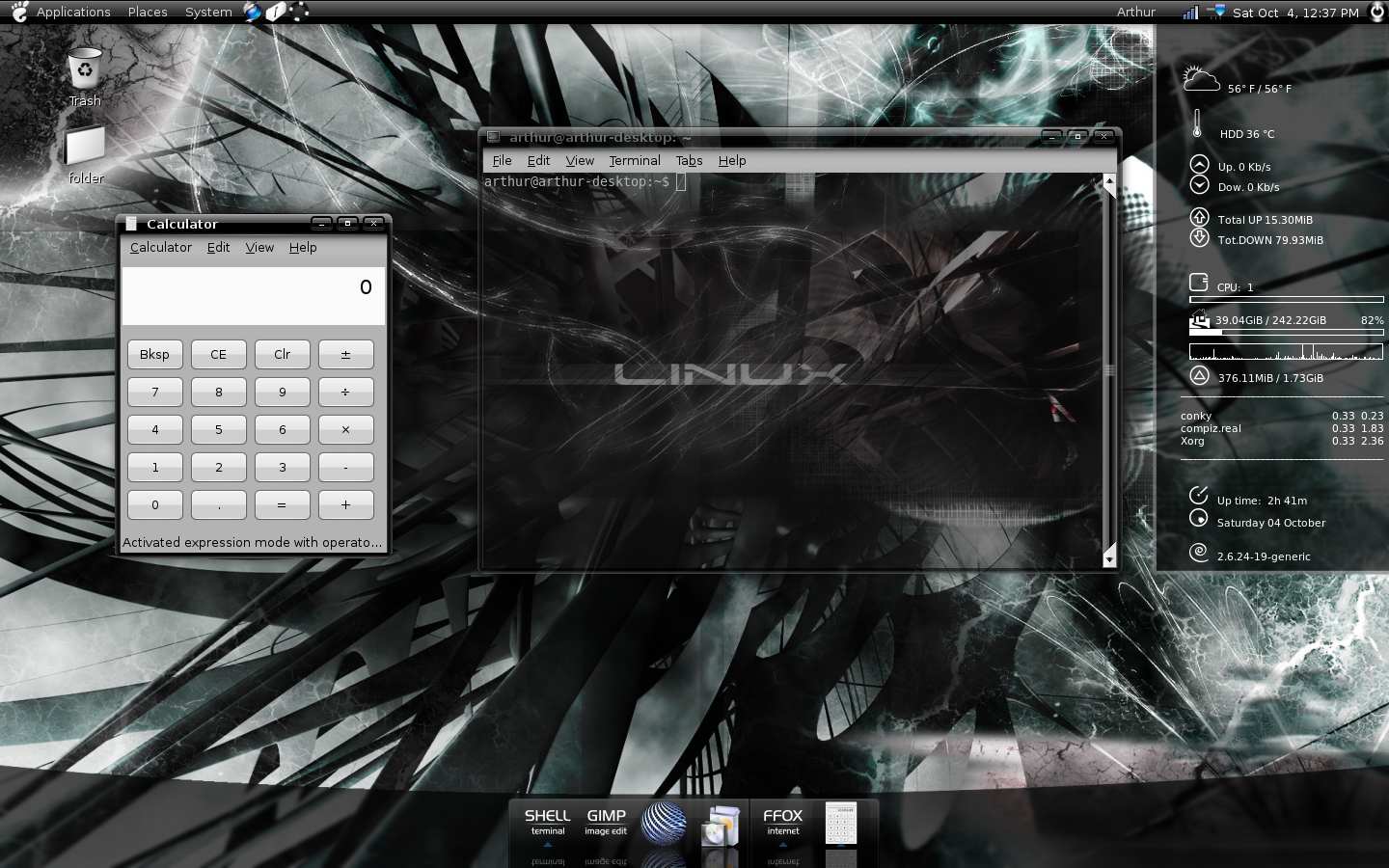 My desktop 10/04/08 - KDE Store