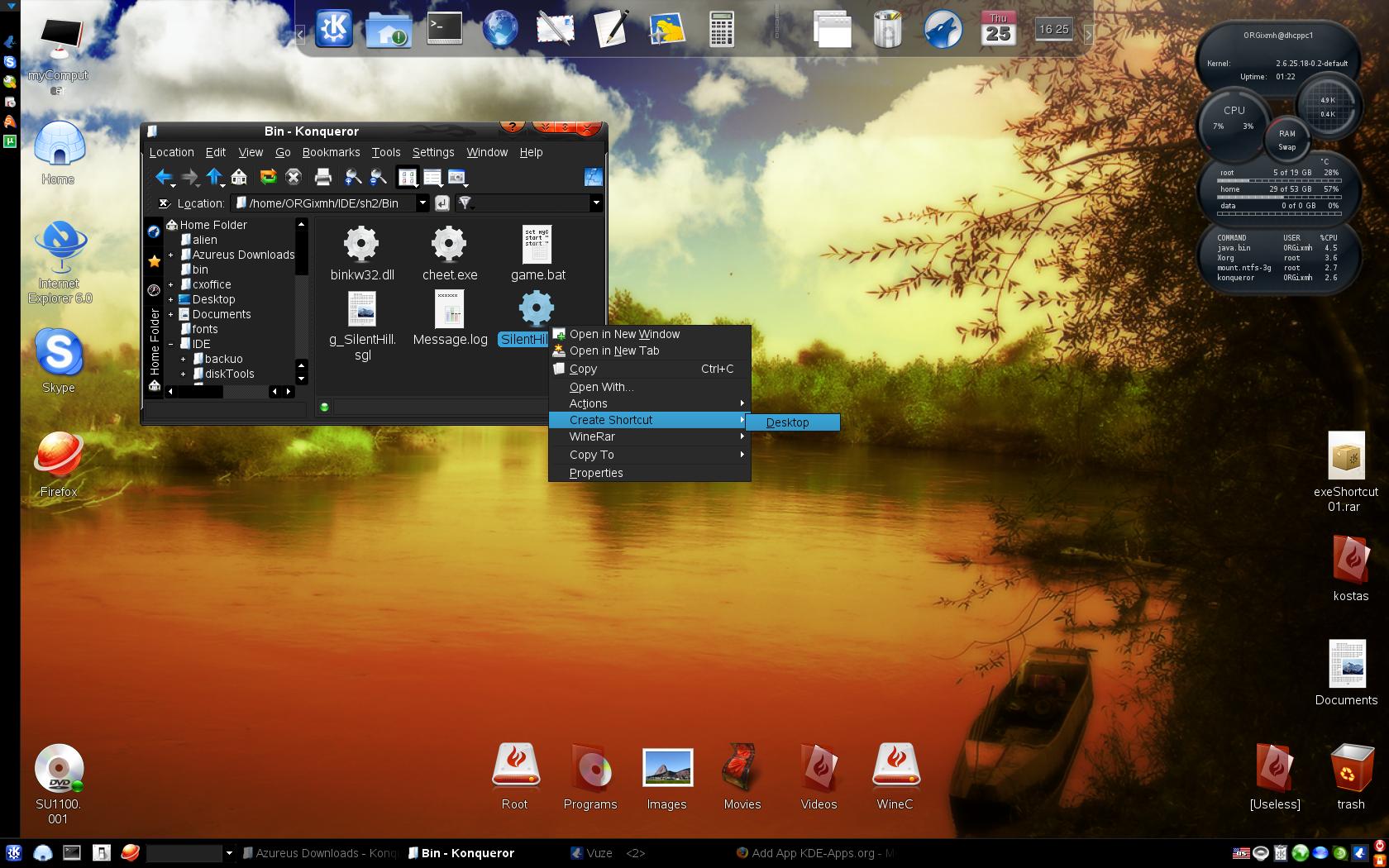 exeShortcut - KDE Store