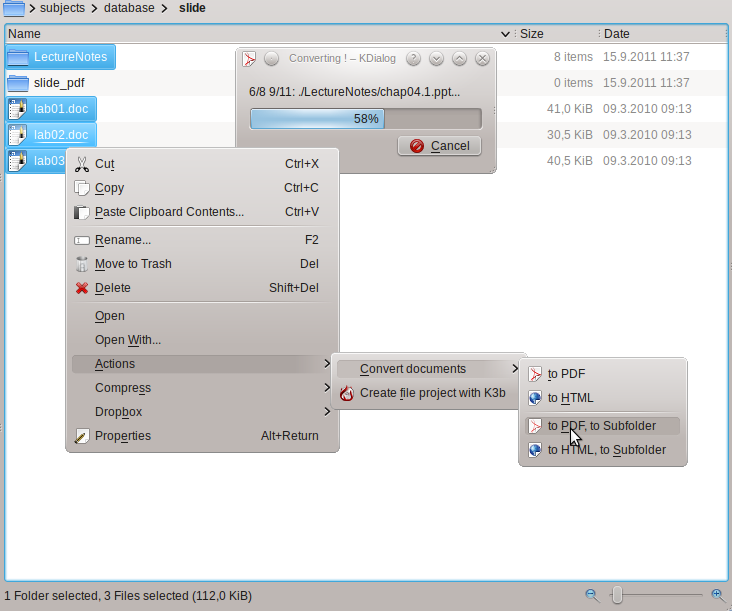Batch convert documents - KDE Store