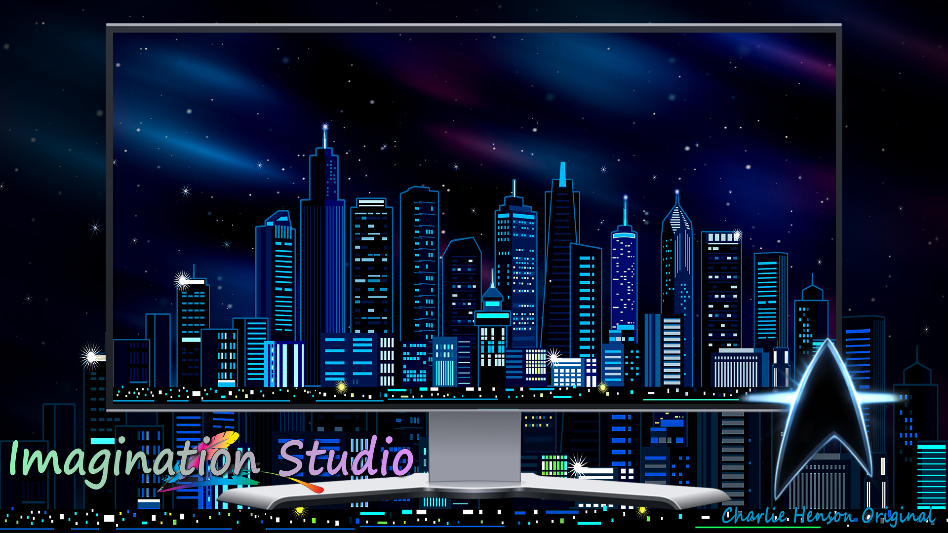 Vector City Celestial 4k Wallpaper Gnome Look Org