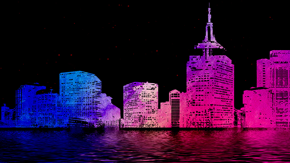 Vector City Shore Abstract 4k Wallpaper Addons Videolan Org
