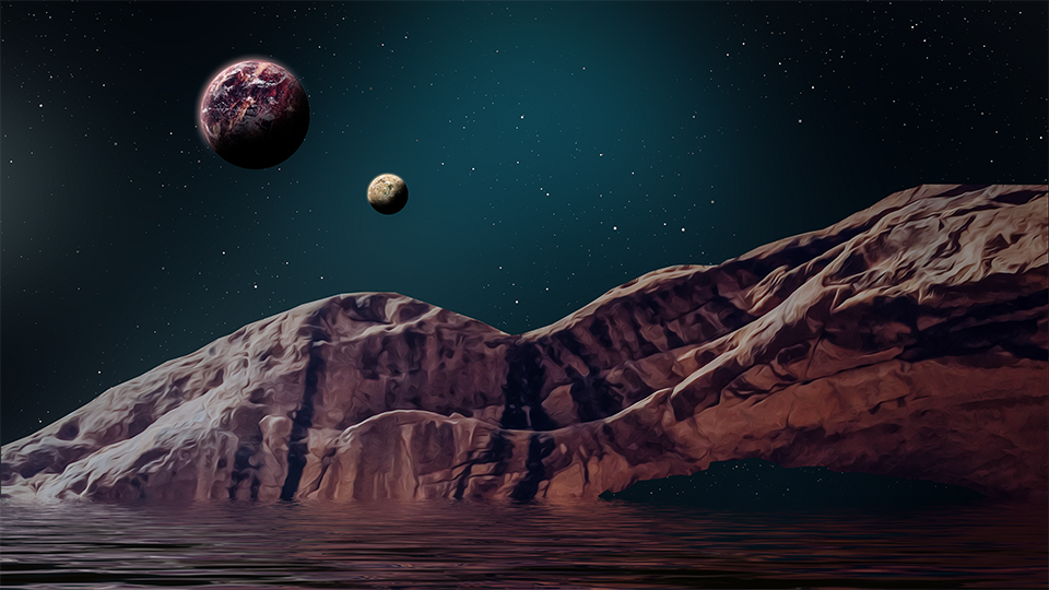 Celestial Abstract Landscape 108 4k Wallpaper Kde Store