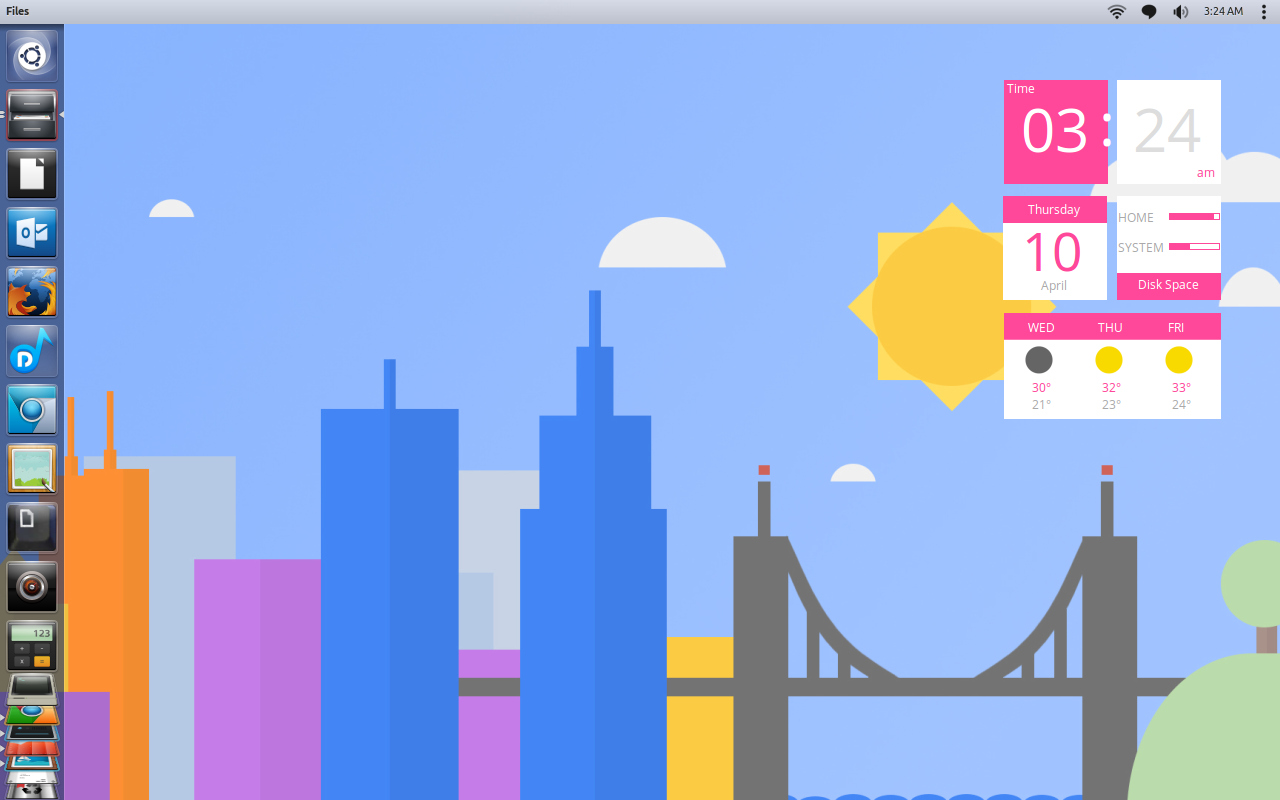 Conky Flatboxes pink - KDE Store