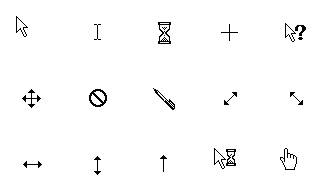 Classic Flat White Cursor (with outline) - KDE Store