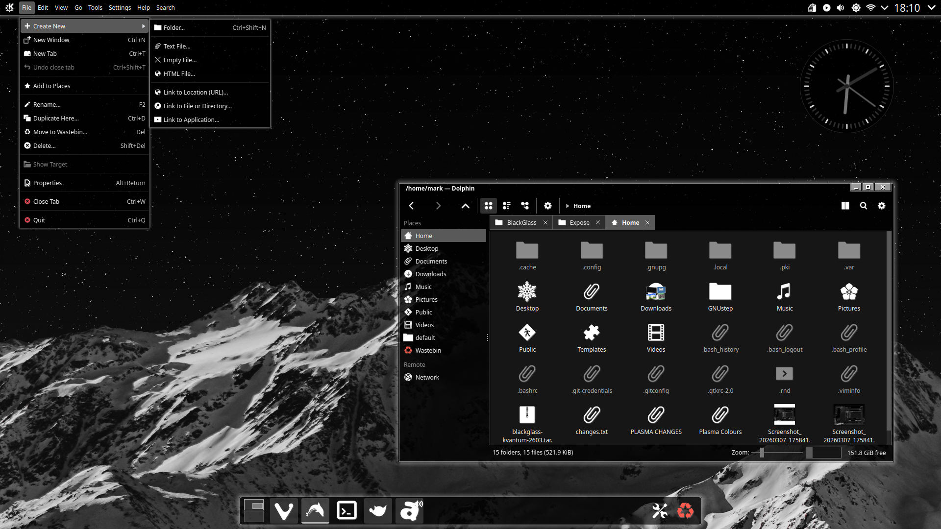 Black Glass - KDE Store