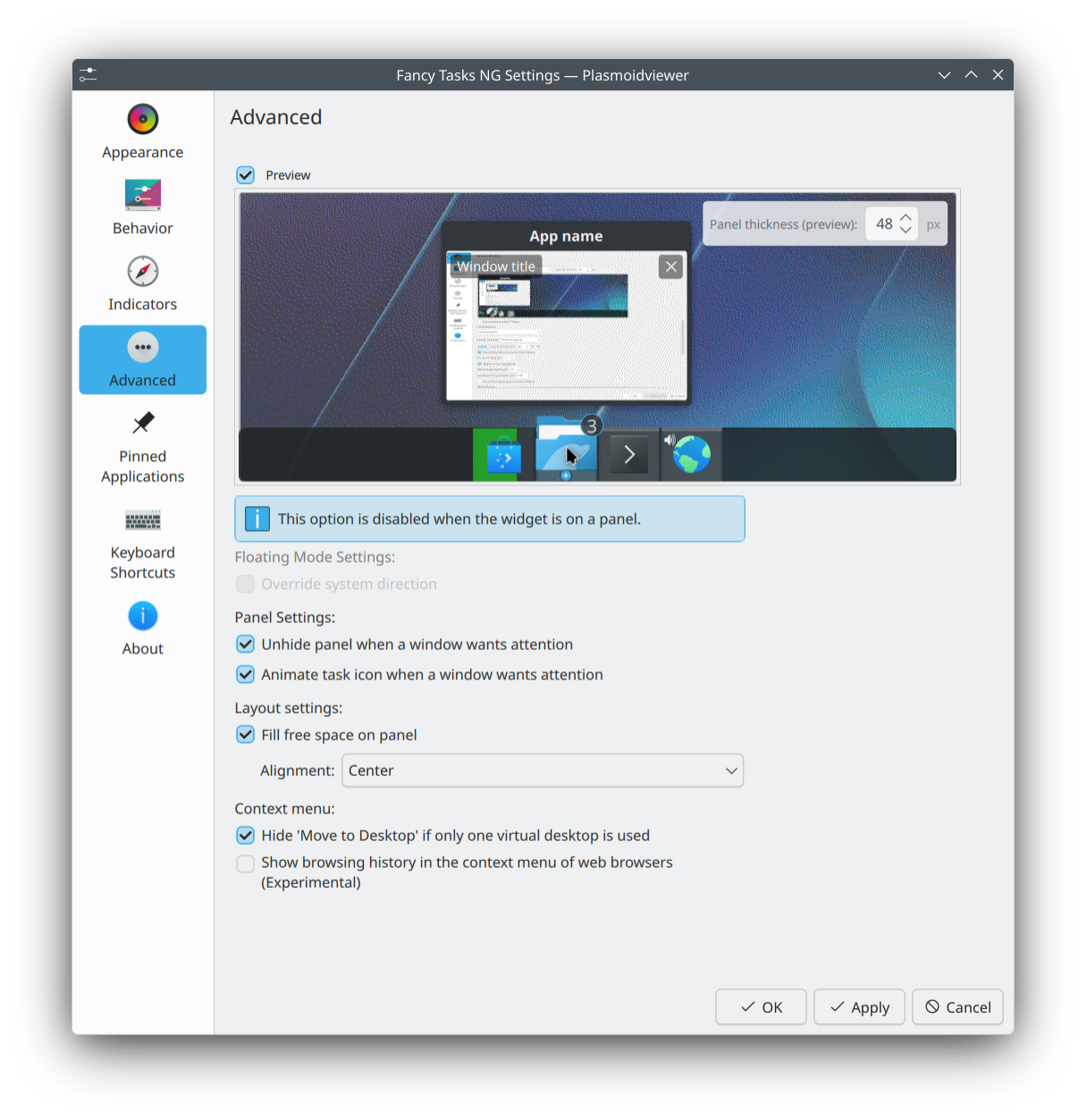 Fancy Tasks NG - KDE Store