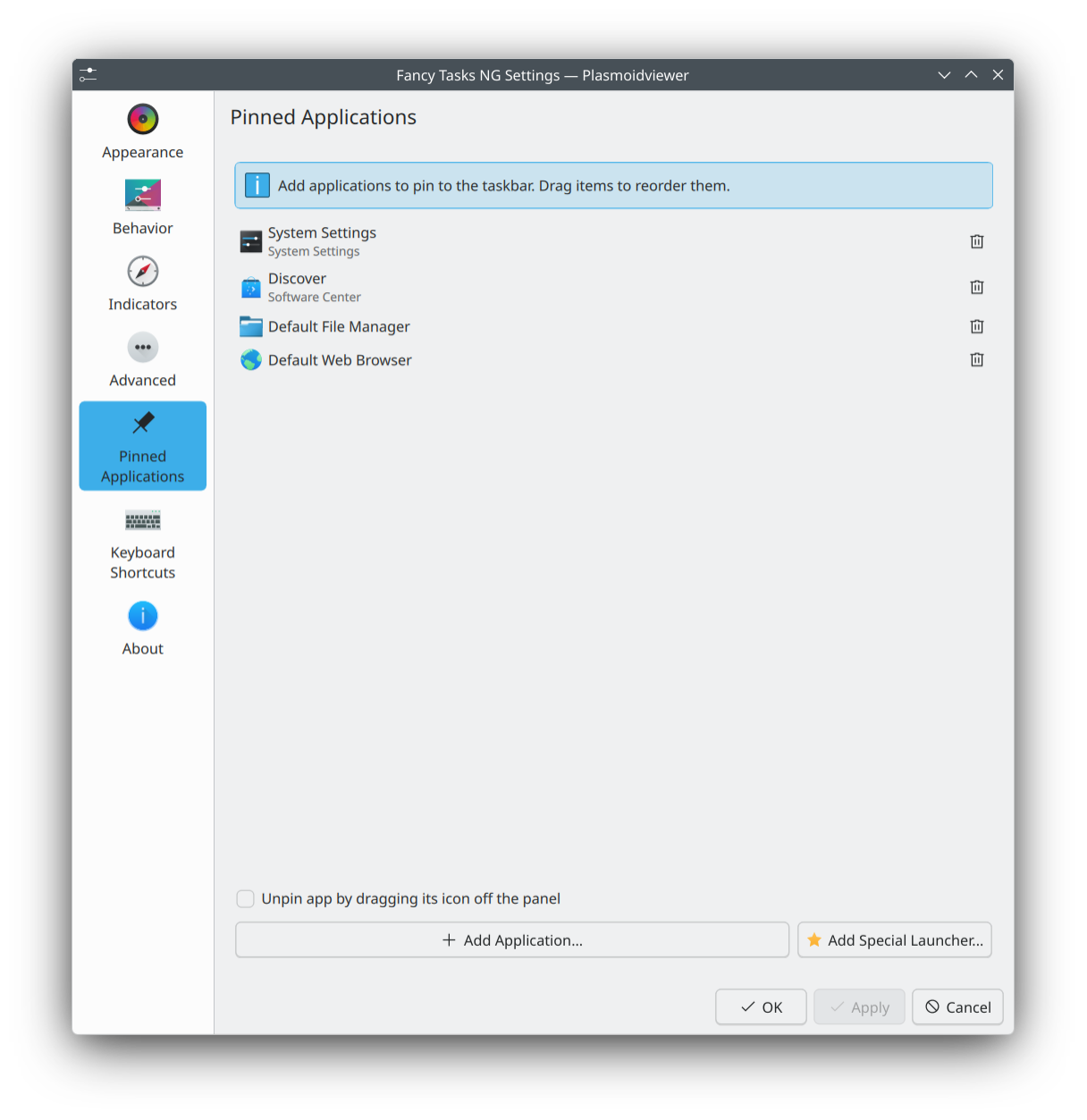 Fancy Tasks NG - KDE Store
