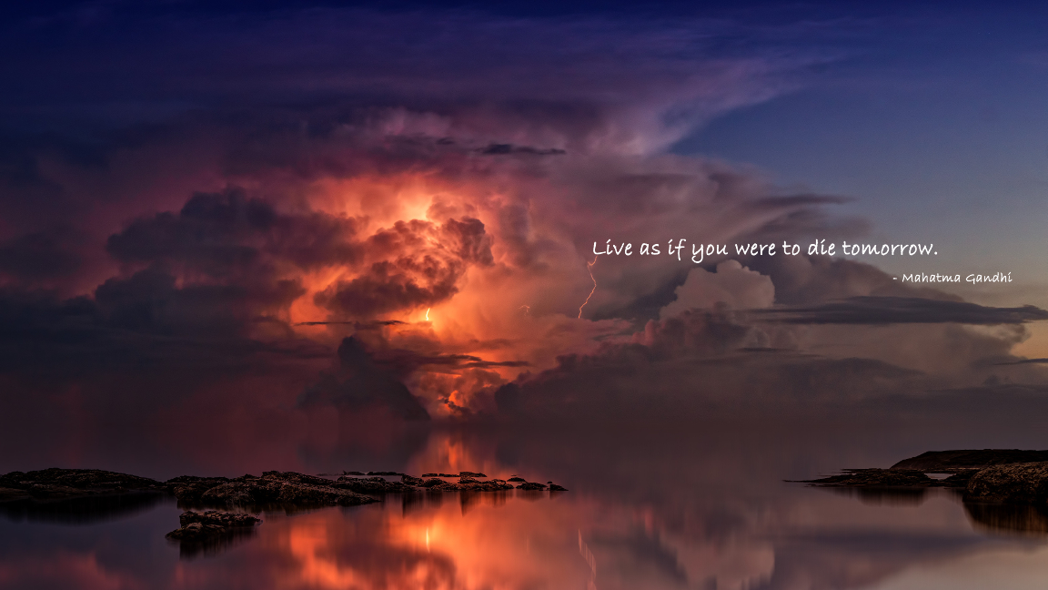 4k Wallpaper Live As If You Were To Die Tomorrow Gnome Look Org