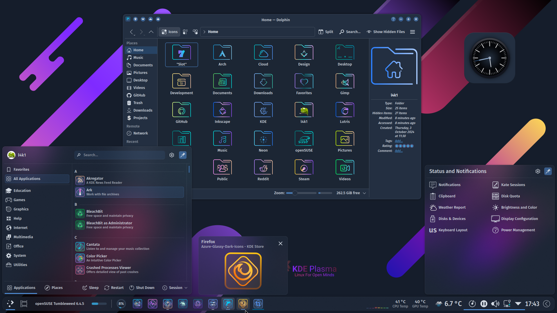 Fancy-Dark-Icons - KDE Store