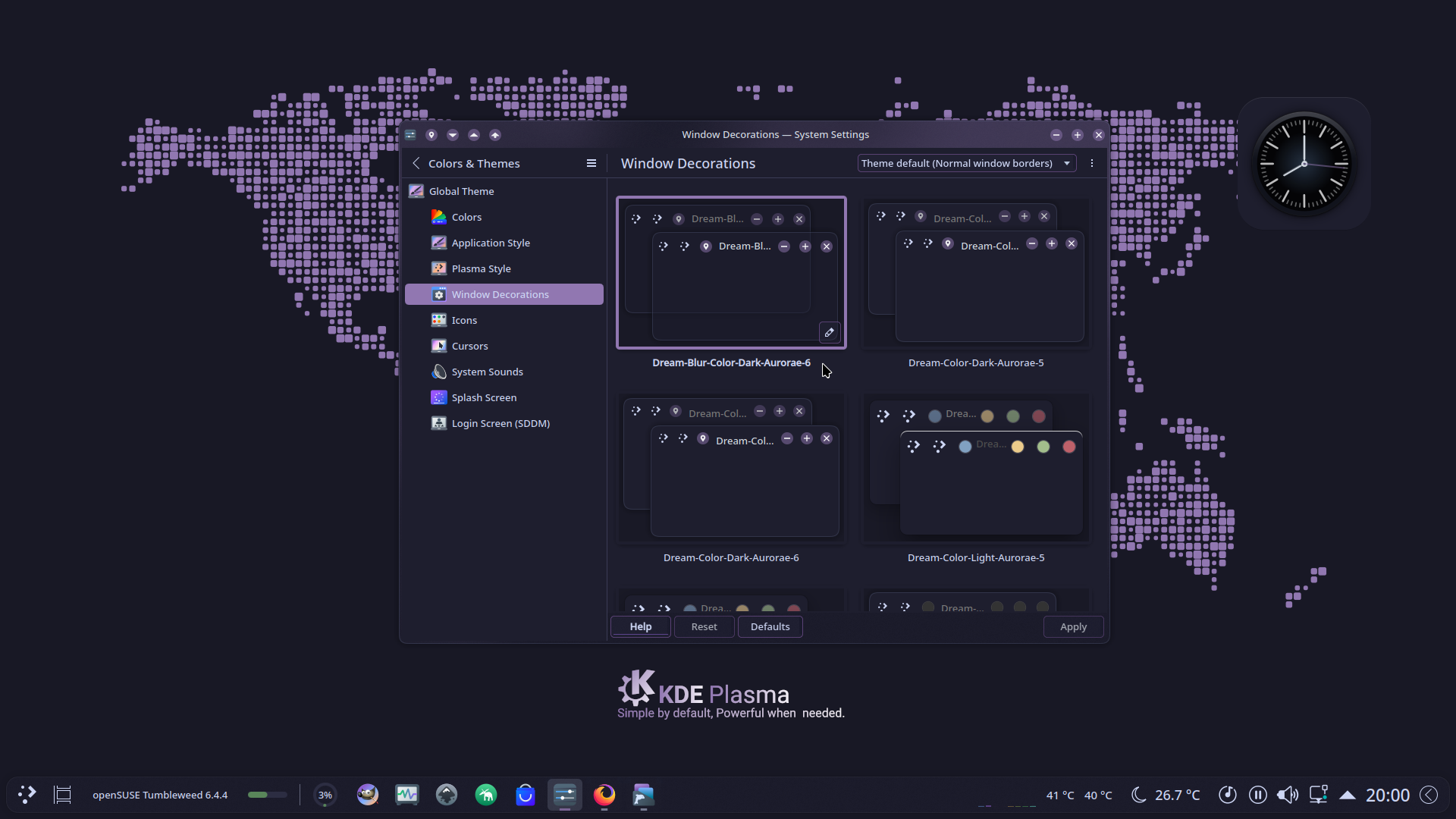 Dream-Blur-Color-Dark-Aurorae-5 - KDE Store