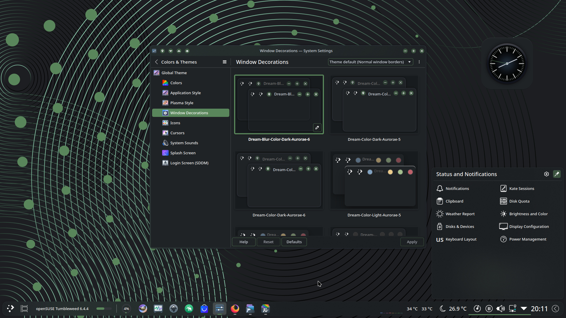 Dream-Blur-Color-Dark-Aurorae-6 - KDE Store