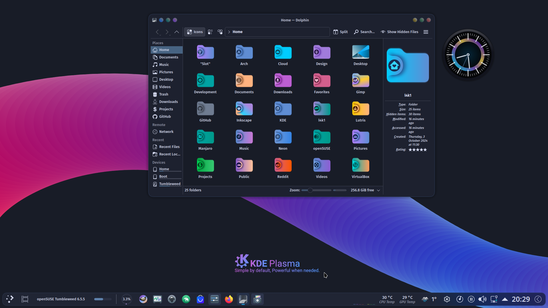 BonaFides Rounded Dark Aurorae 6 - KDE Store