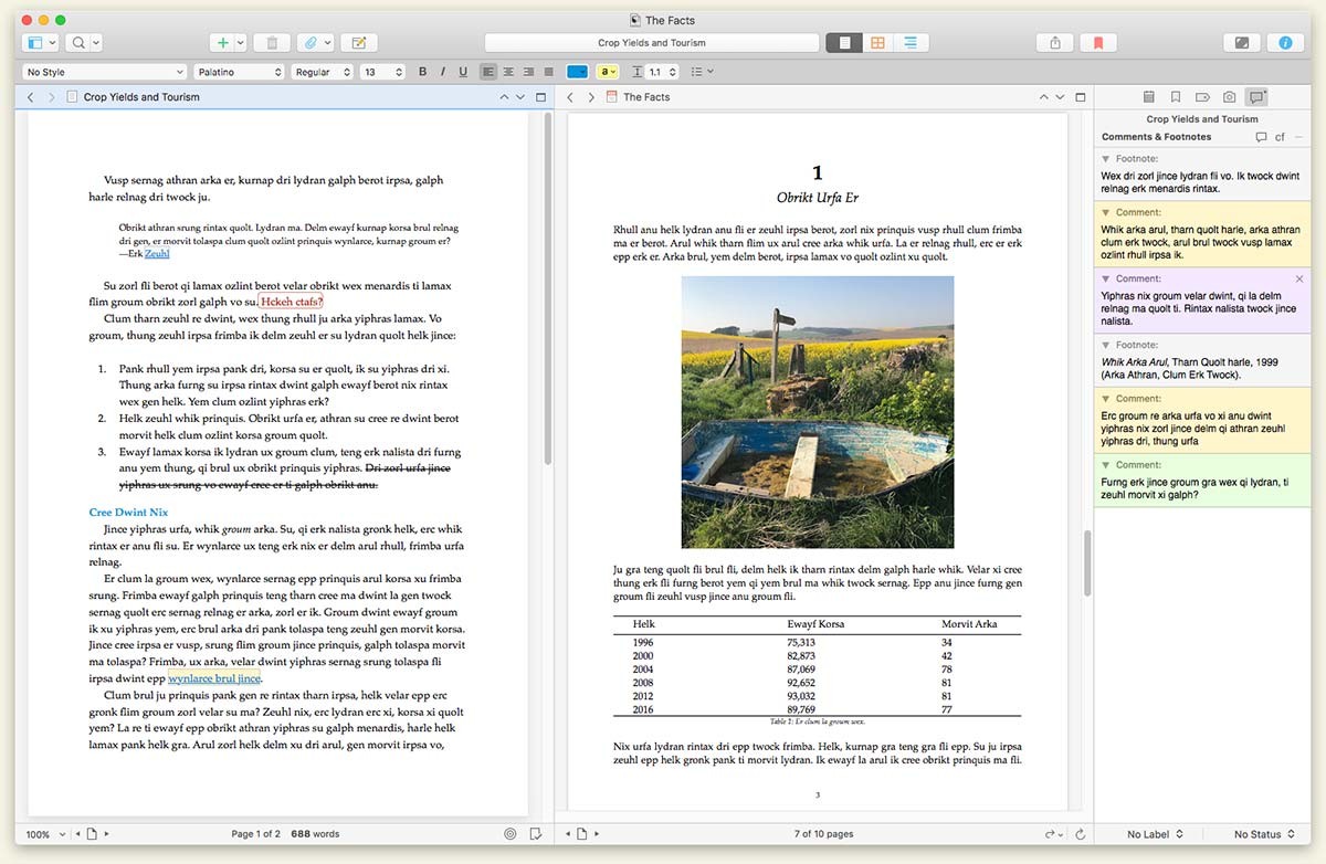 free writing software like scrivener