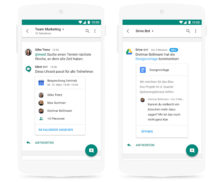 Hangouts chat