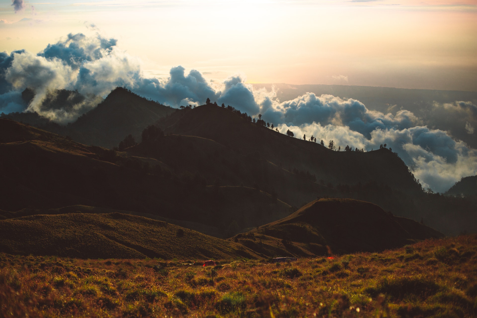 Cloudy evening sky over Mountains Wallpaper - KDE Store