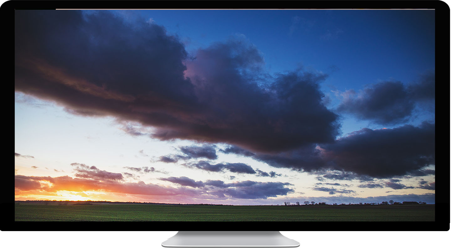 evening blue cloudy sky - KDE Store