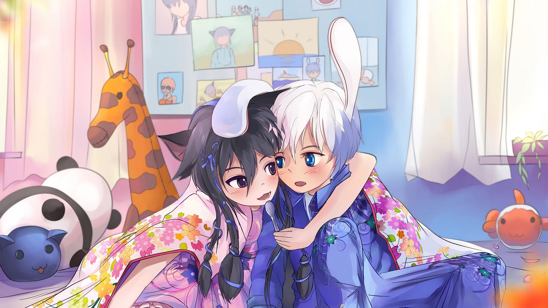 anime friends kids food wallpaper background full hd wall - KDE Store anime friends kids food wallpaper background full hd wall - KDE Store