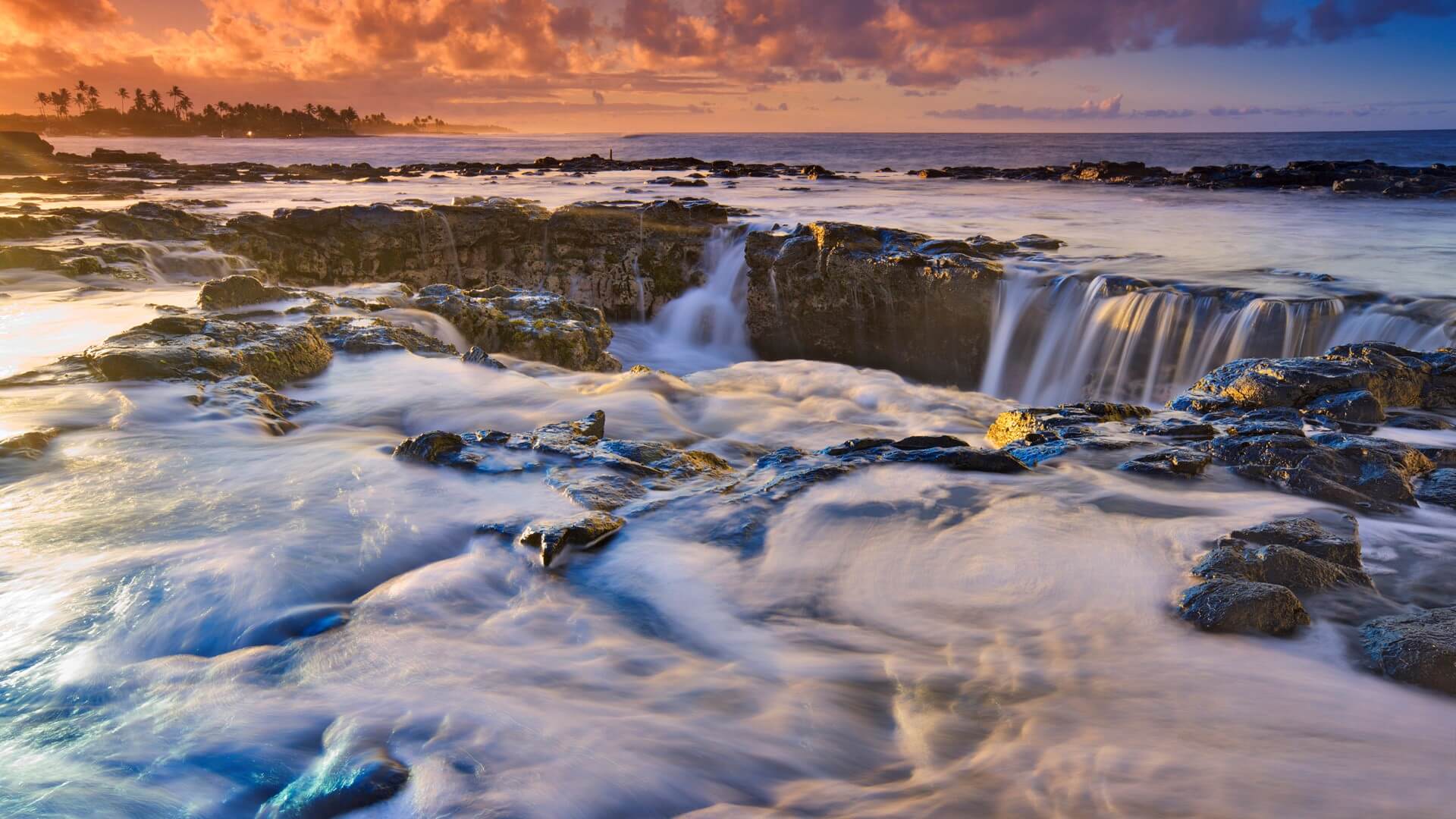 Spouting Horn Blowhole Kauai Hawaii Wallpaper - KDE Store