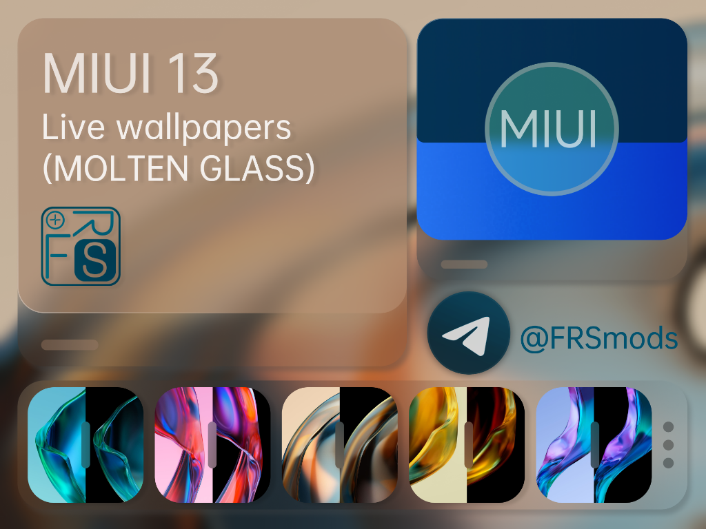 MIUI 13 [molten glass] live wallpapers 