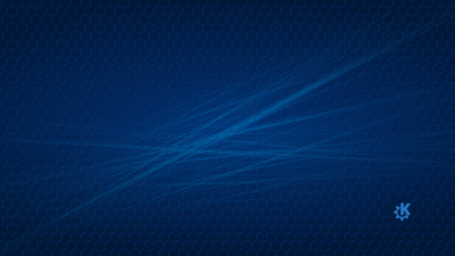 4K KDE Blue fractal honeycomb - KDE Store