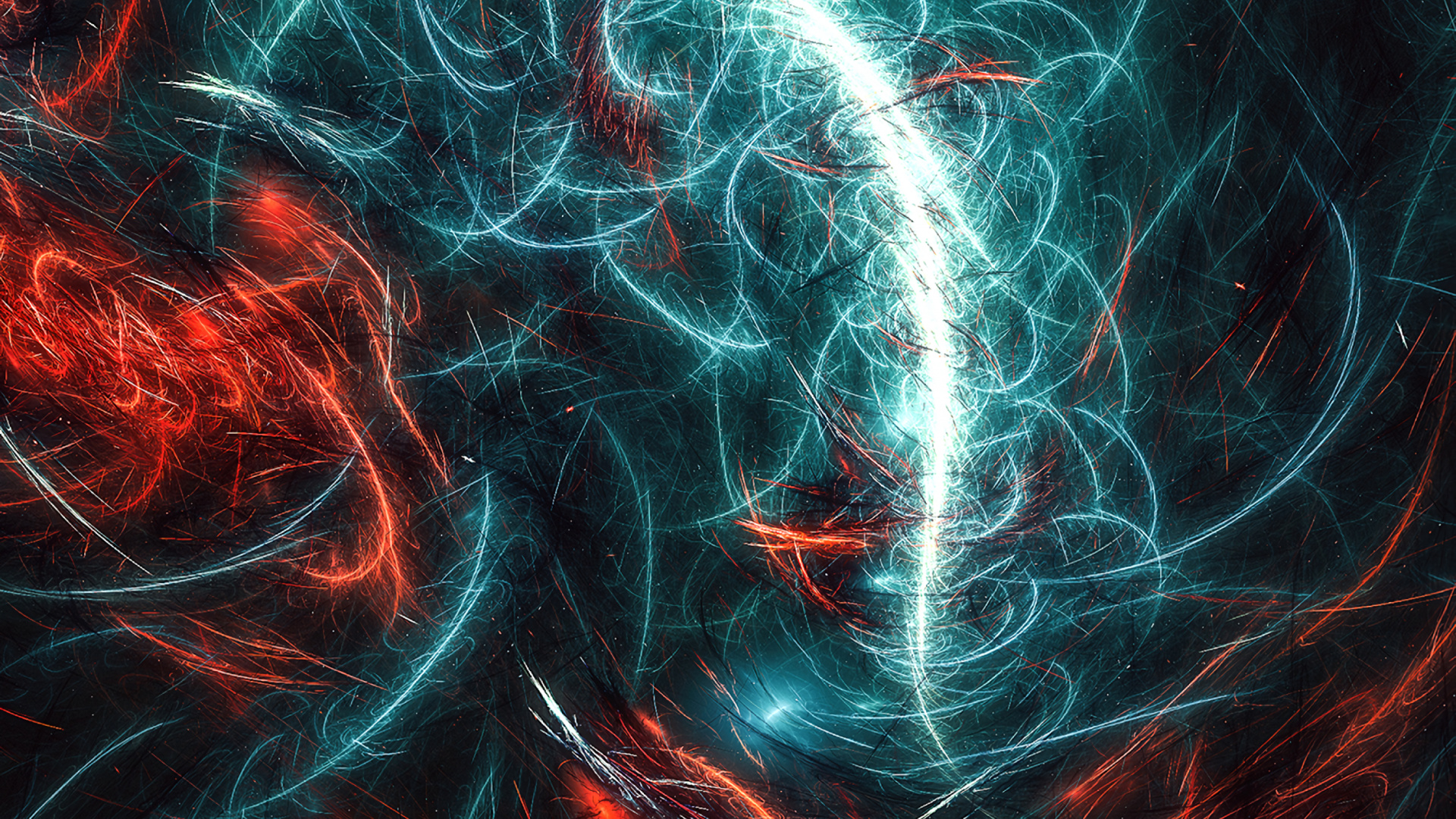 Red and White Light Streaks Full HD KDE Store