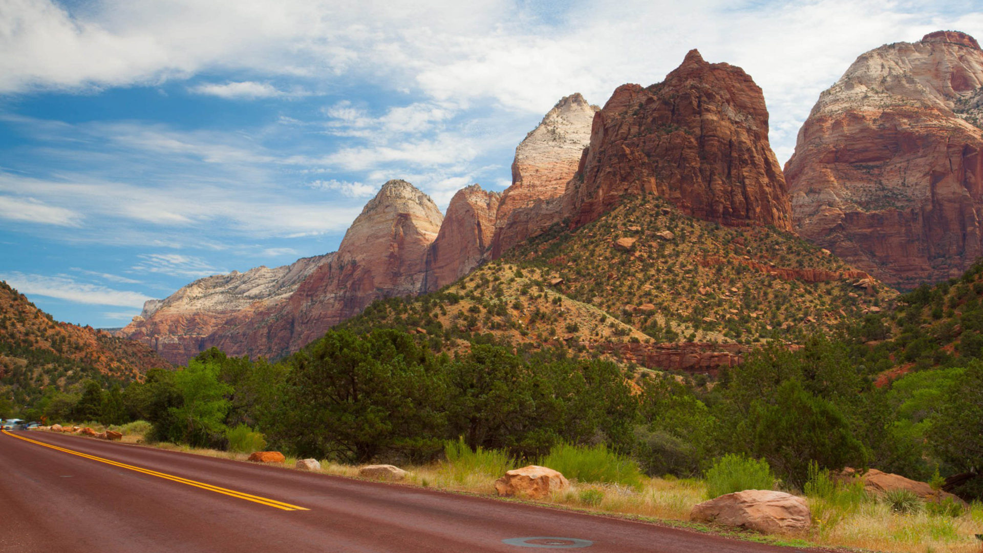 Zion National Park Utah Usa Red Road 4k Ultra Hd Wallpapers Linux Apps Com