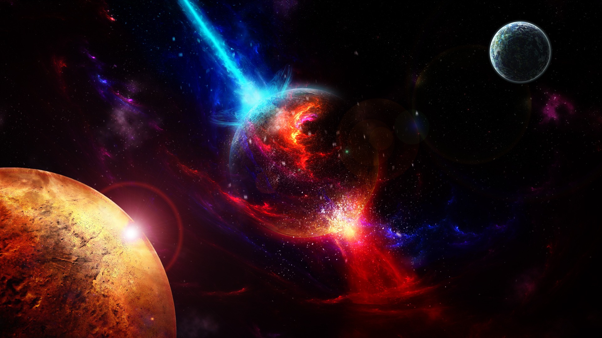images of exploding planets hd