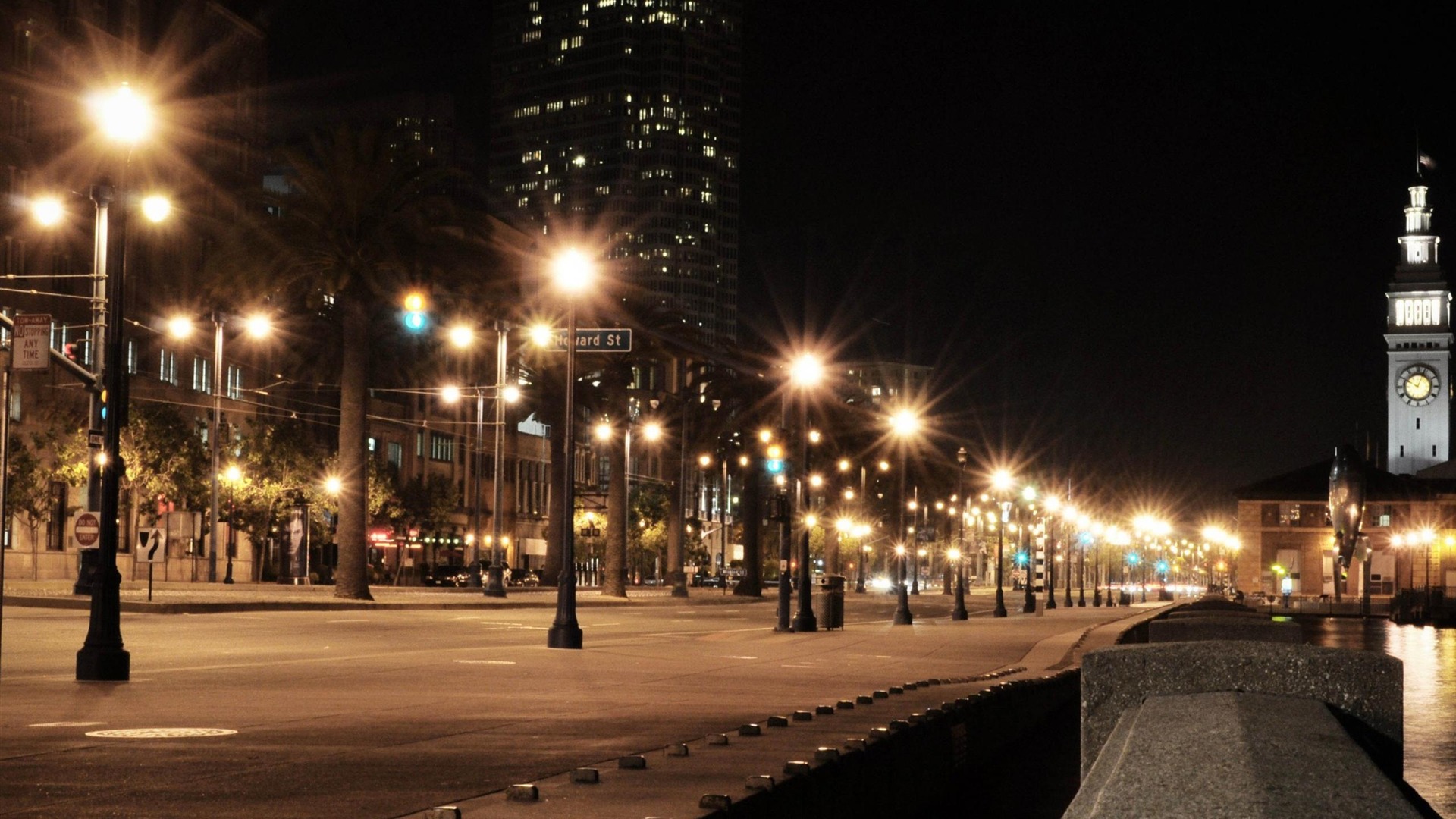 Buildings Street Night Lights - KDE Store
