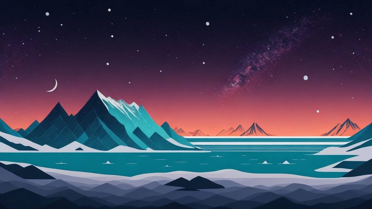 Vector mountain wallpaper - KDE Store