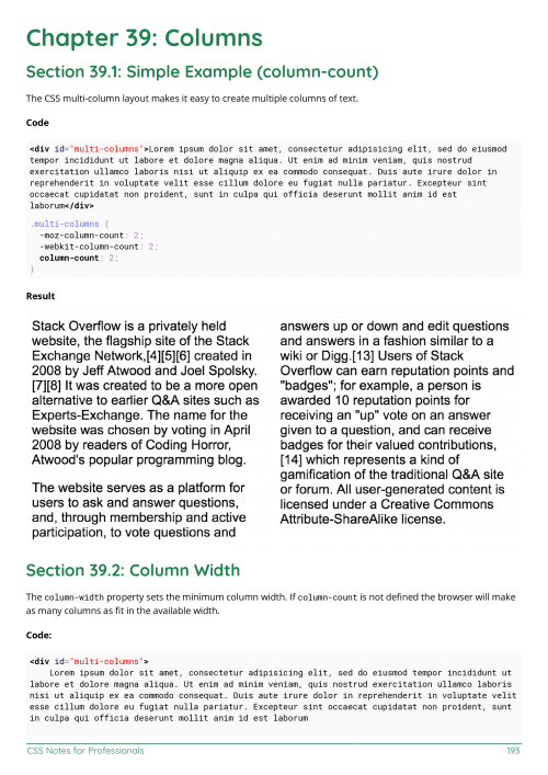 CSS - Notes for Professionals book - Pling Books