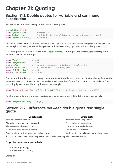 Bash - Notes for Professionals book - Pling Books