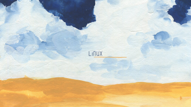Linux - Cloud sky digital painting - KDE Store
