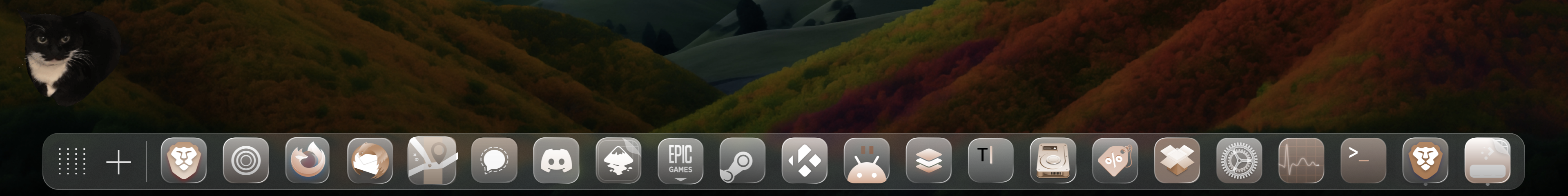 clay glaze [dark / tinted icons / tahoe 'clear' / glass] - KDE Store