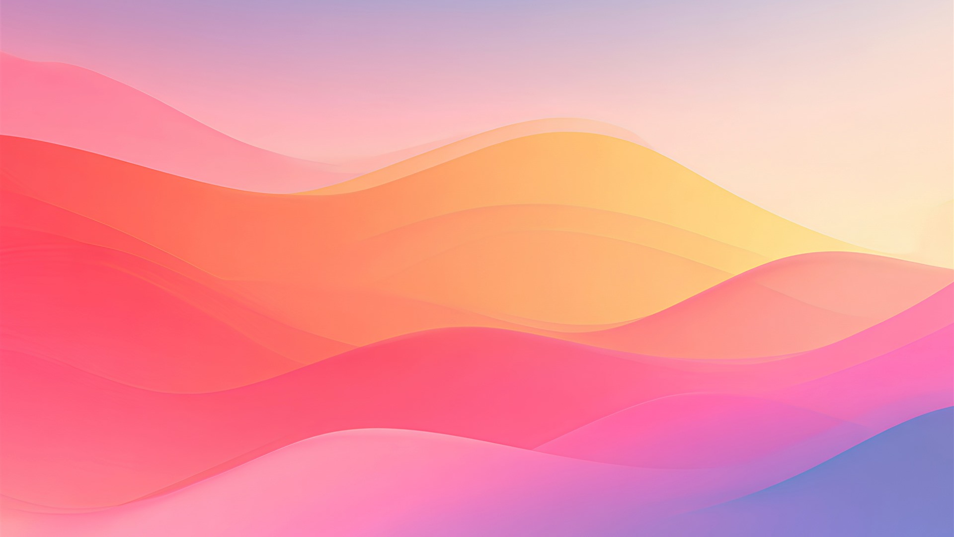 Pink Yellow Waves Gradient - KDE Store