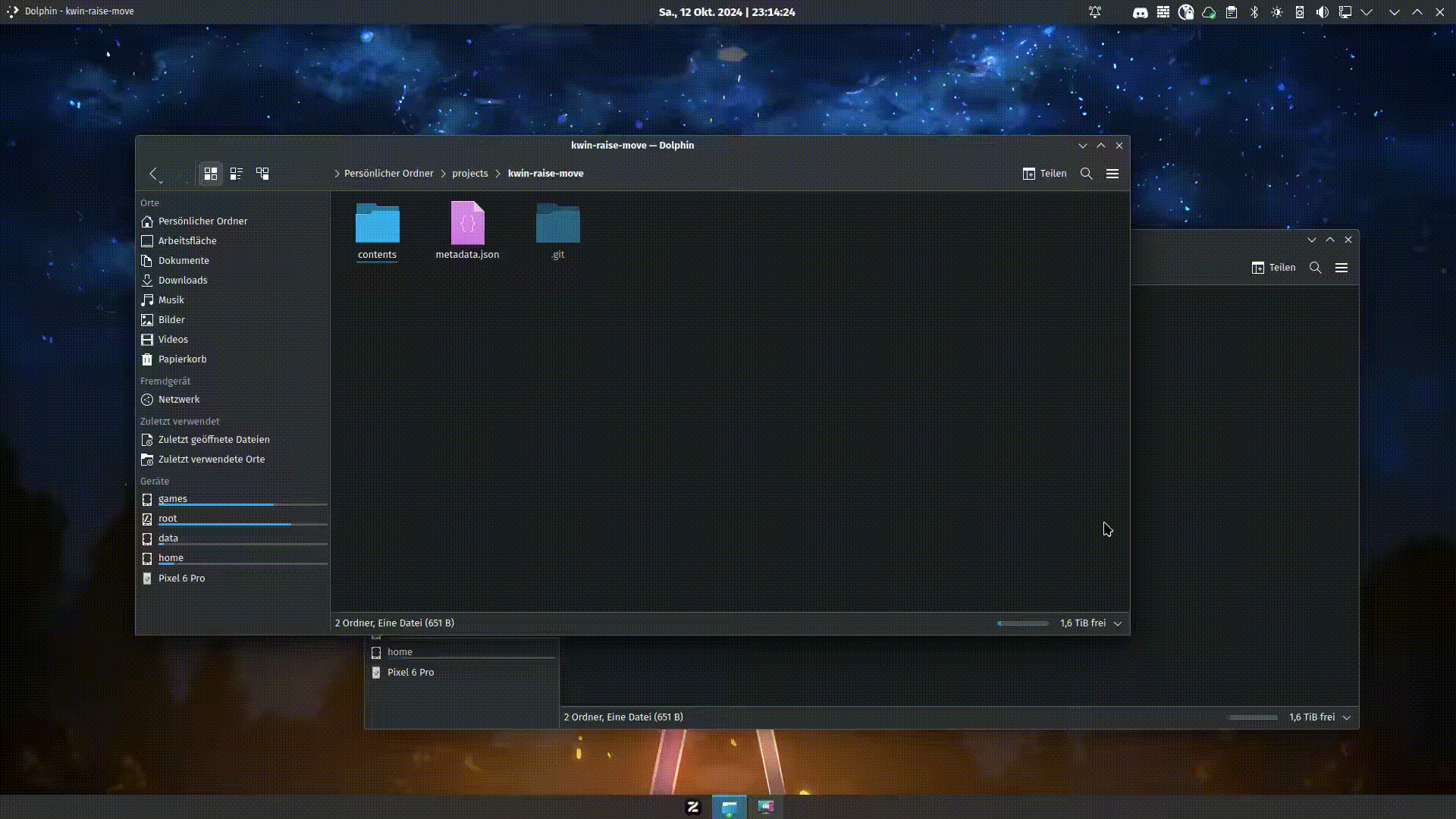 Raise window on move